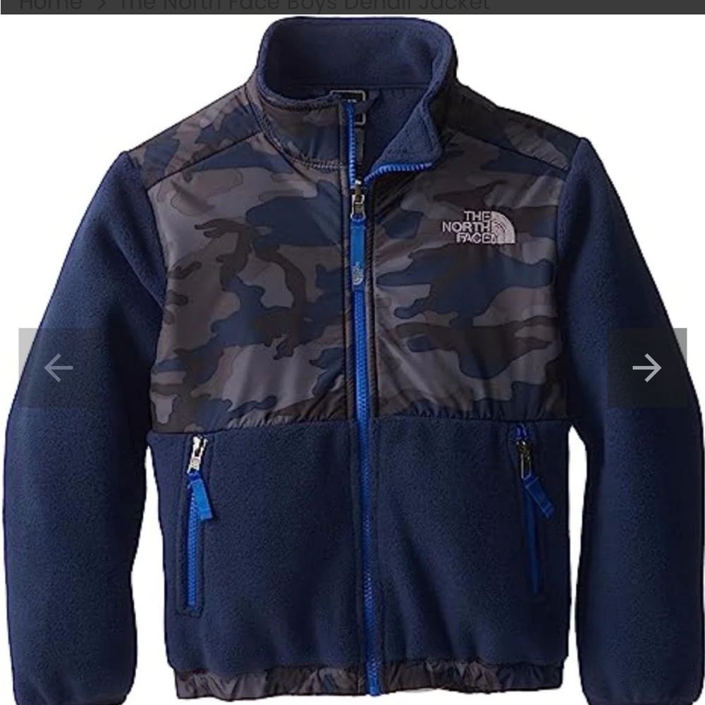 The North Face Kids Blue and Black Jacket